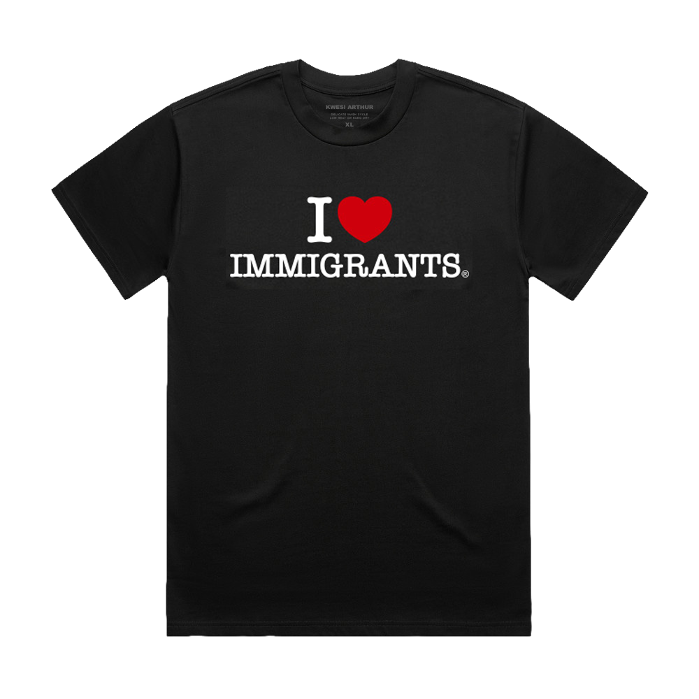 IMMIGRANT BLACK T-SHIRT