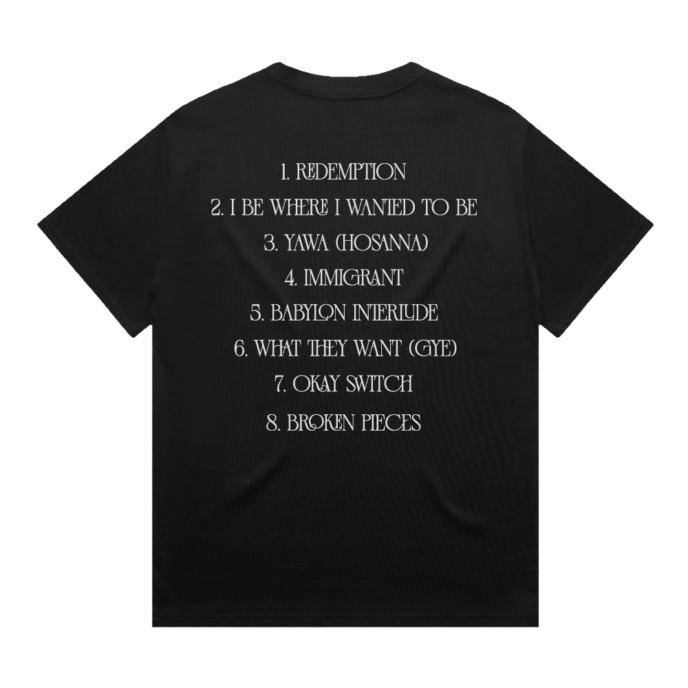 REDEMPTION VALLEY BLACK T-SHIRT