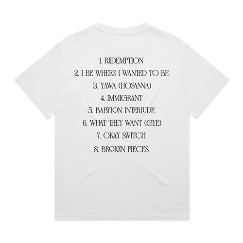 REDEMPTION VALLEY WHITE T-SHIRT